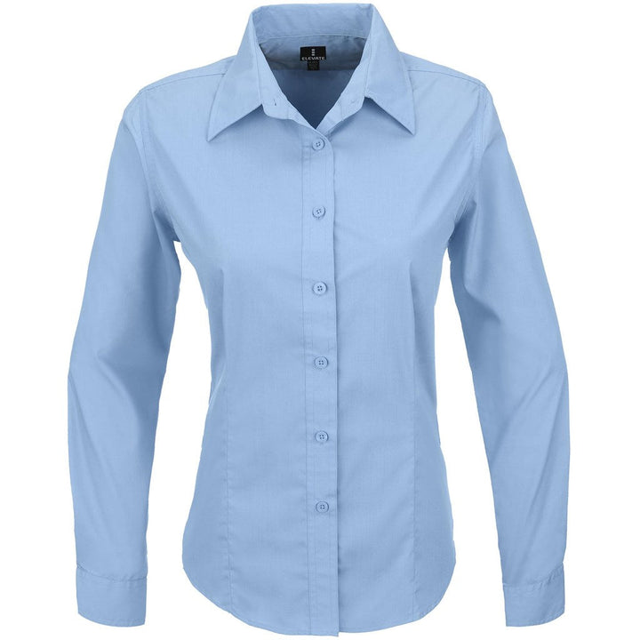 Ladies Long Sleeve Preston Shirt - Blue | Lounge Shirts | Corporate clothing | Gift Wrap Shop