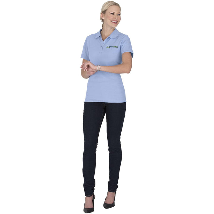 Ladies Calgary Golf Shirt - Light Blue | Golf Shirts | Custom-branded corporate clothing | Giftwrap Shop