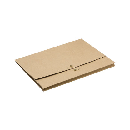 A4 Document Wallet with Gold Stud