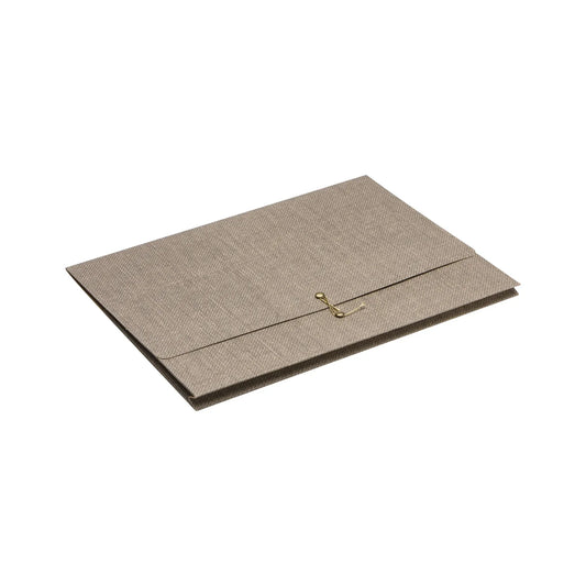 A4 Document Wallet with Gold Stud