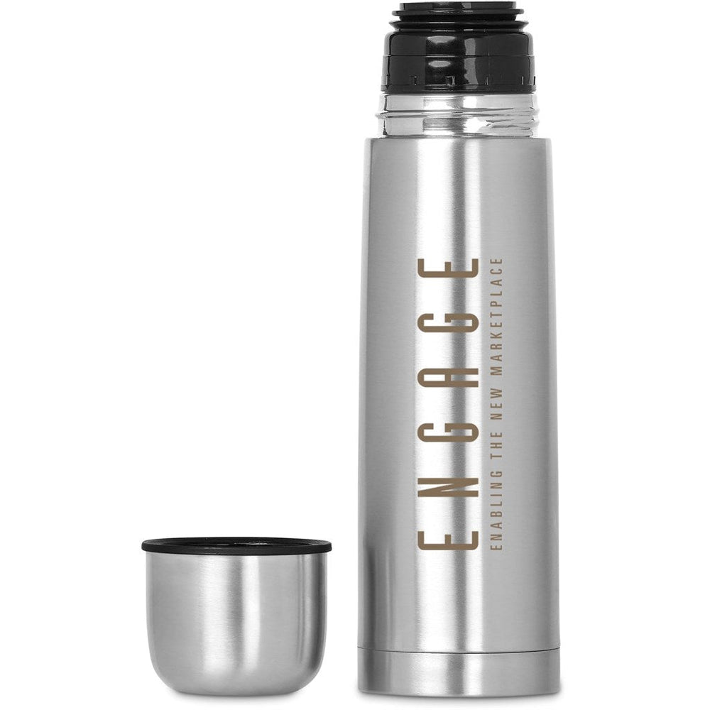 Consulate Stainless Steel Vacuum Flask - 500ml | Metal Drinkware | Custom Branded Drinkware | Gift Wrap Shop