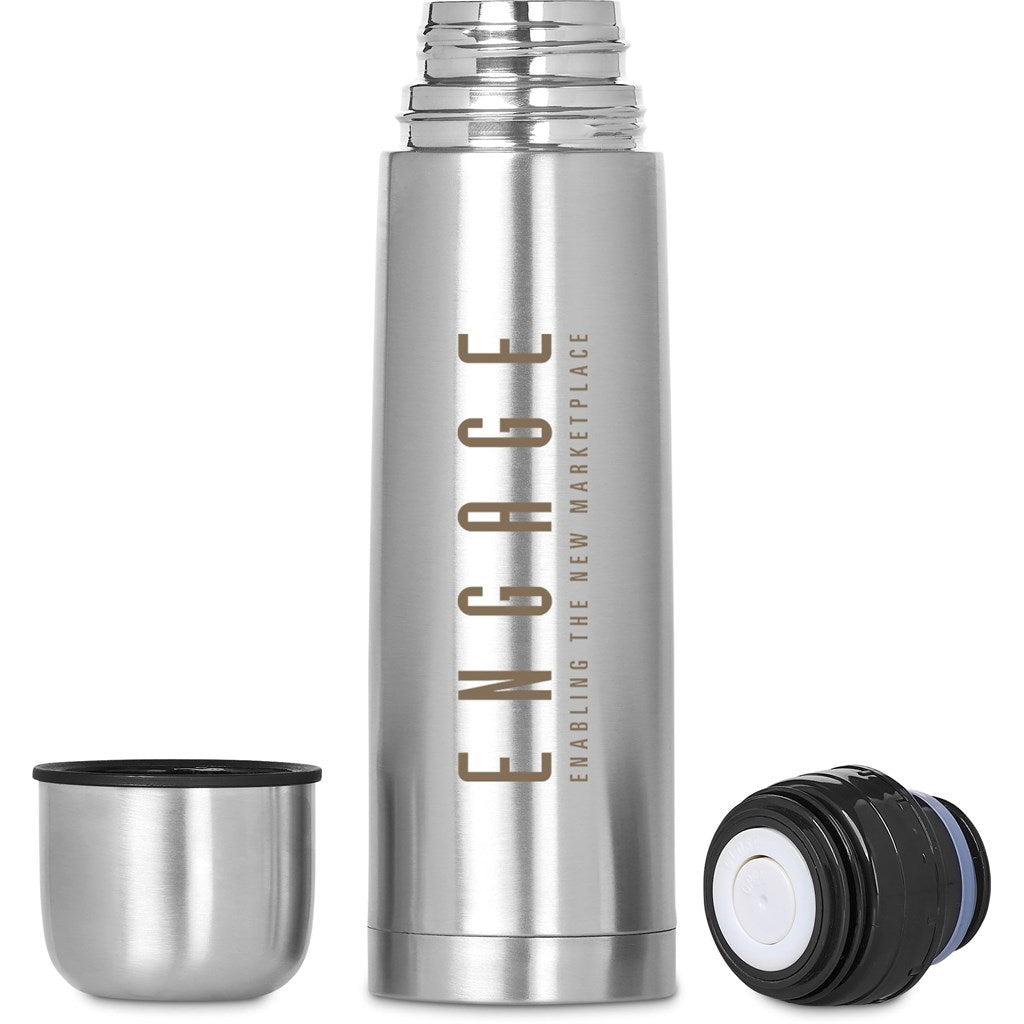 Consulate Stainless Steel Vacuum Flask - 500ml | Metal Drinkware | Custom Branded Drinkware | Gift Wrap Shop