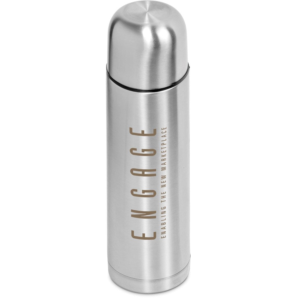 Consulate Stainless Steel Vacuum Flask - 500ml | Metal Drinkware | Custom Branded Drinkware | Gift Wrap Shop