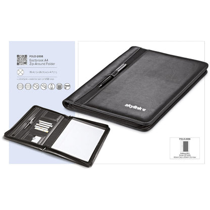 Altitude Eastbrook A4 Zip-Around Folder
