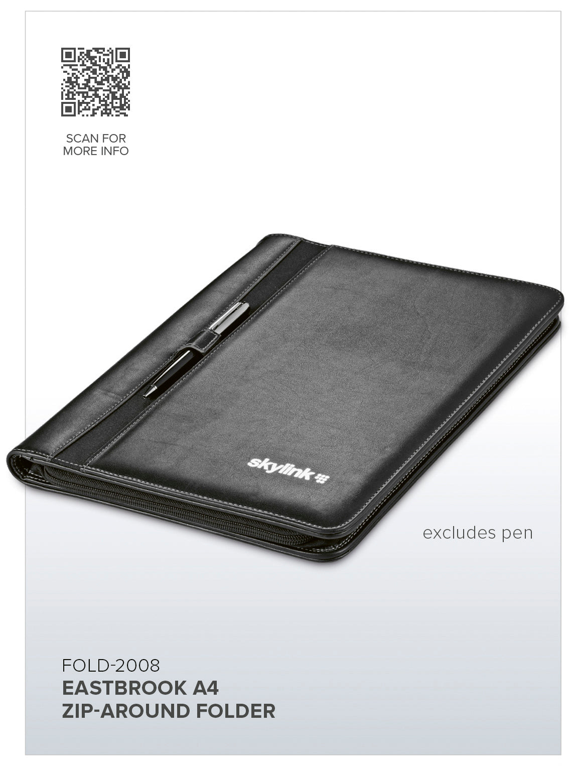 Altitude Eastbrook A4 Zip-Around Folder