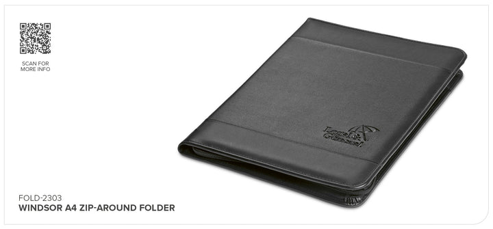 Altitude Windsor A4 Zip-Around Folder