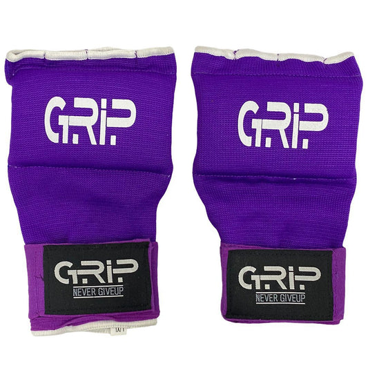 Grip Gel Boxing Hand wraps inner Gloves Men Women Quick 100cm length | Practice | Purple