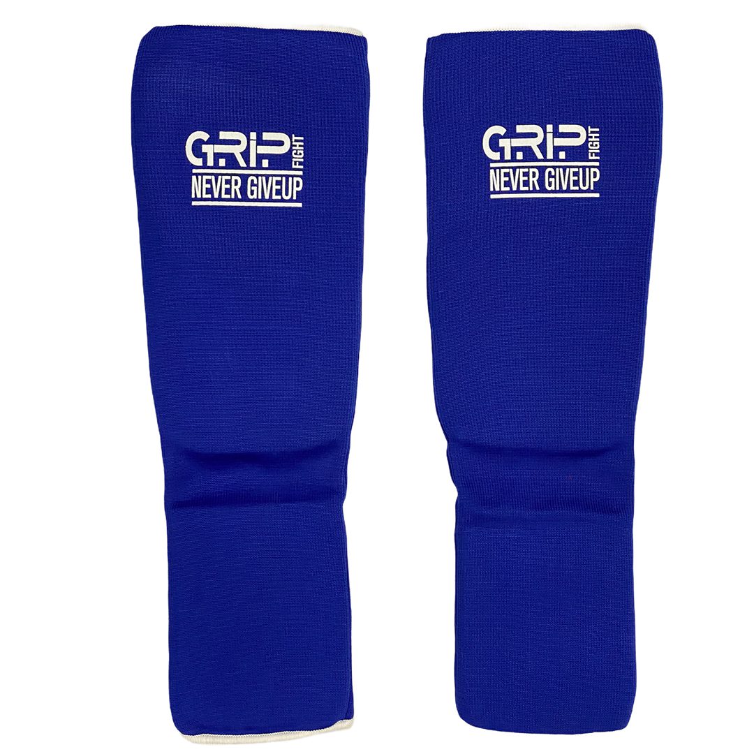 Grip FS Boxing Shin Pads Polyester With Padding | Blue