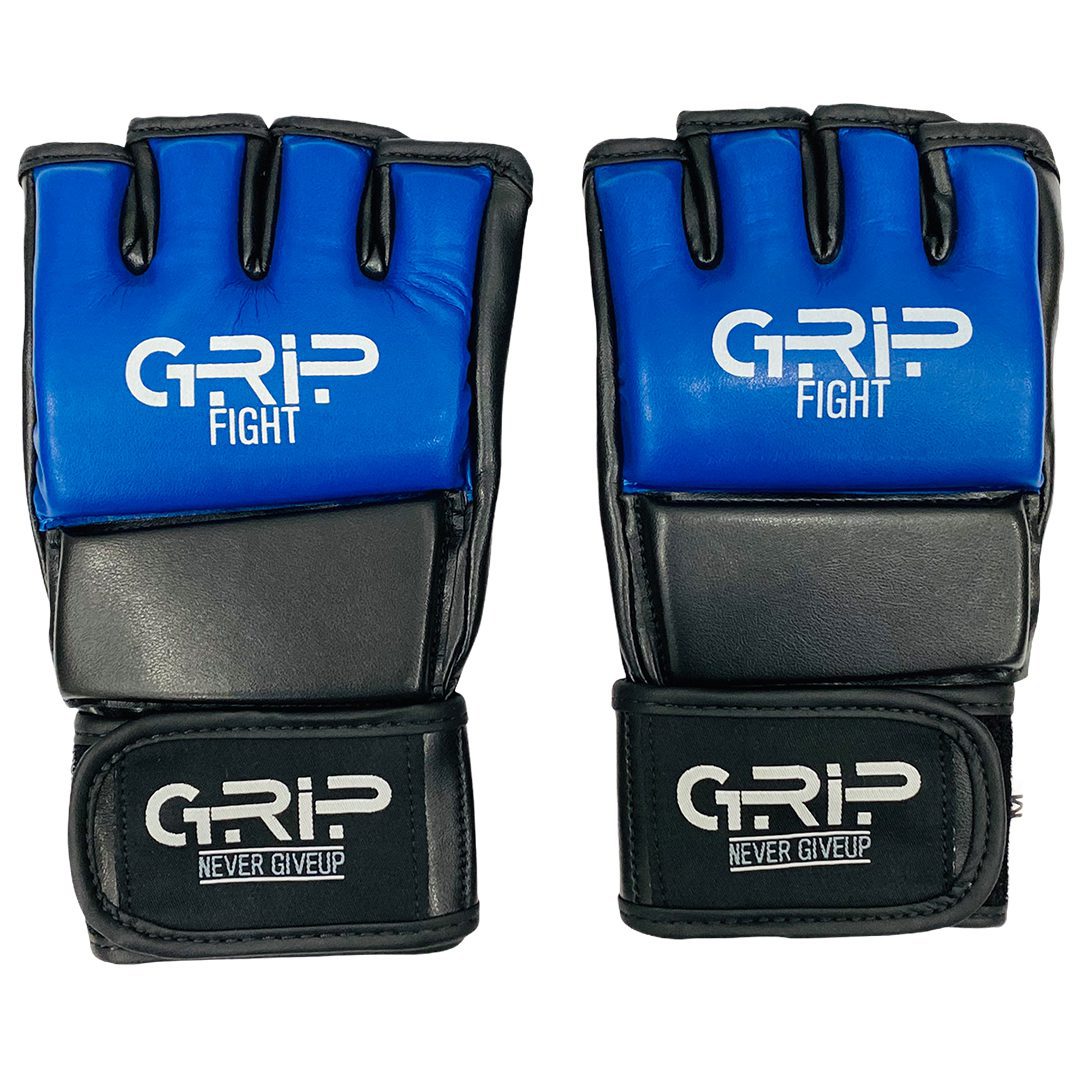 Grip FS MMA Vinyl Leather Gloves | Blue