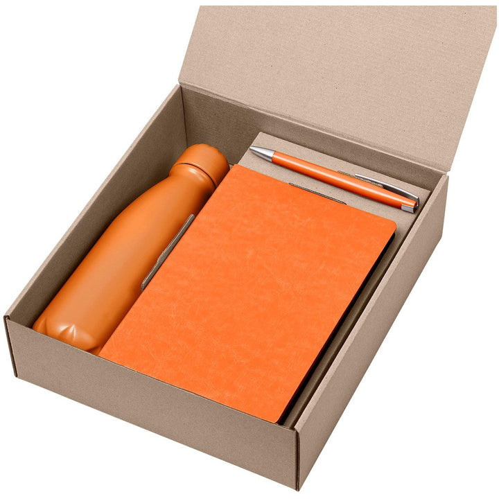 Delgado Kraft Gift Set - Orange-Sets-Custom-brsndrd Gifts-Giftwrap Shop