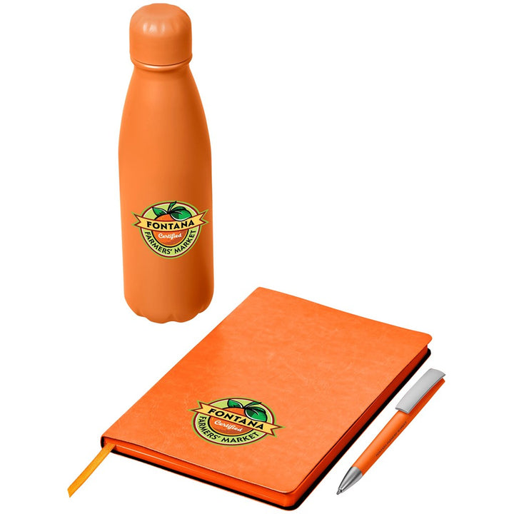 Delgado Kraft Gift Set - Orange-Sets-Custom-brsndrd Gifts-Giftwrap Shop