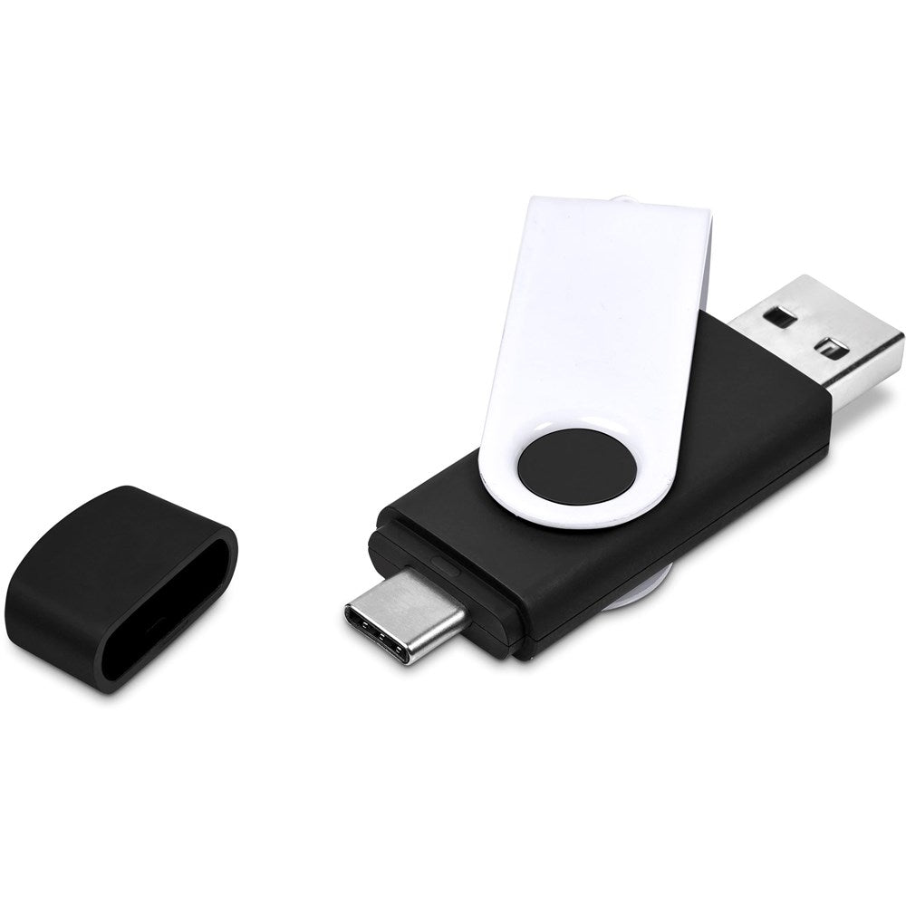 Shuffle Gyro Black Flash Drive – 8GB | Memory Sticks | Custom-Branded Promotional Gifts | Giftwrap Shop