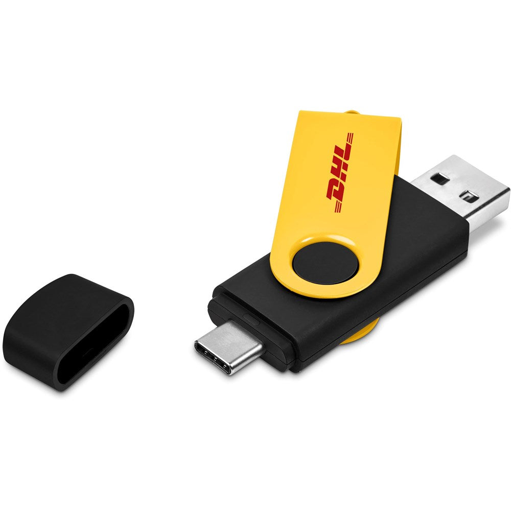 Shuffle Gyro Black Flash Drive – 8GB | Memory Sticks | Custom-Branded Promotional Gifts | Giftwrap Shop