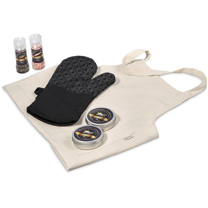 Pergamino Gourmet Gift Set - Black-Braai Ideas-Custom-brsndrd Gifts-Giftwrap Shop