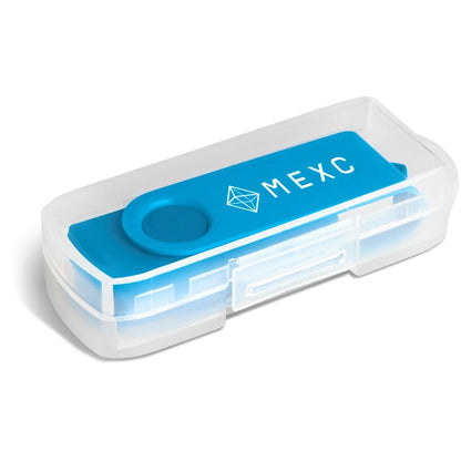 Axis Gyro Flash Drive - 8GB - Cyan