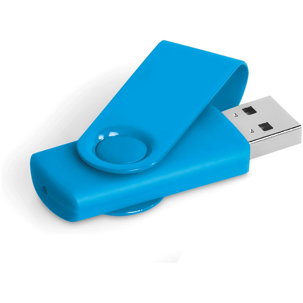 Axis Gyro Flash Drive - 8GB - Cyan