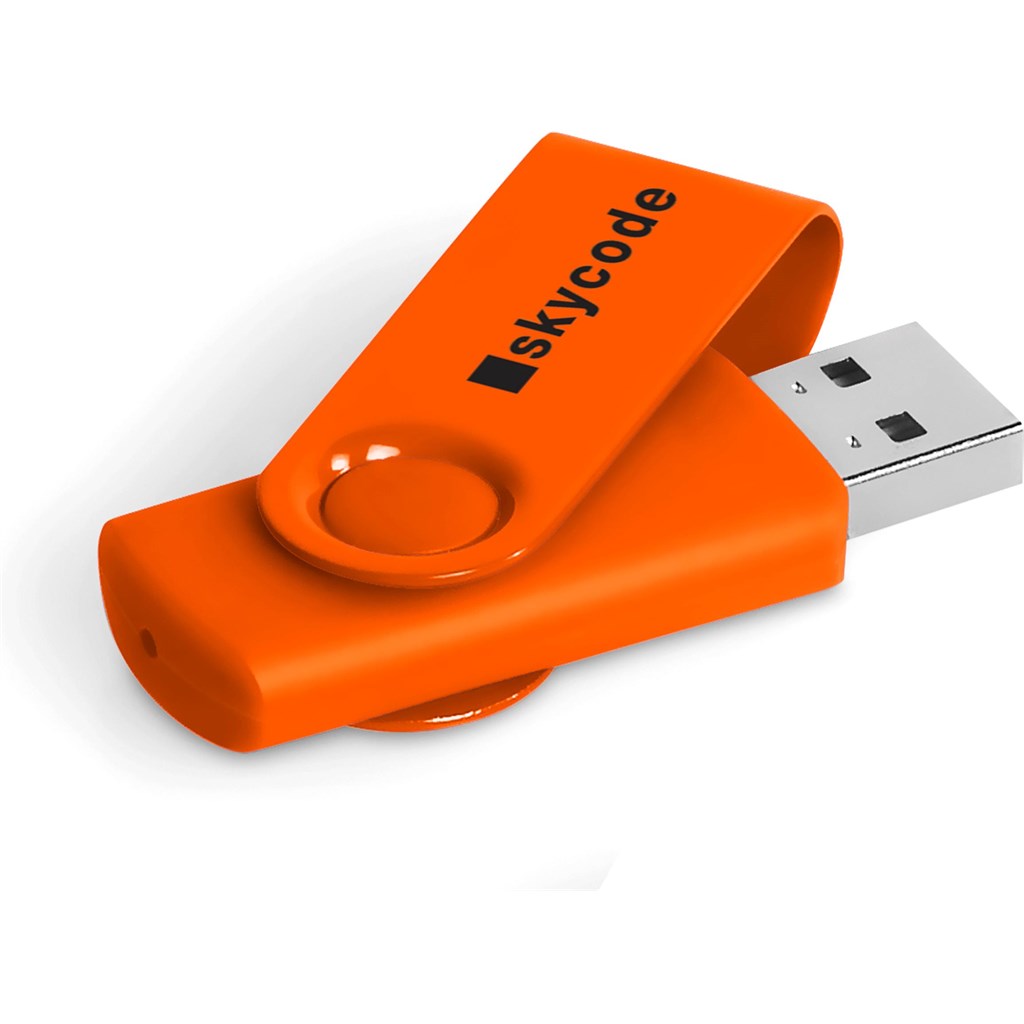 Axis Gyro Flash Drive - 8GB - Orange | Memory Sticks | Custom-Branded Promotional Gifts | Giftwrap Shop