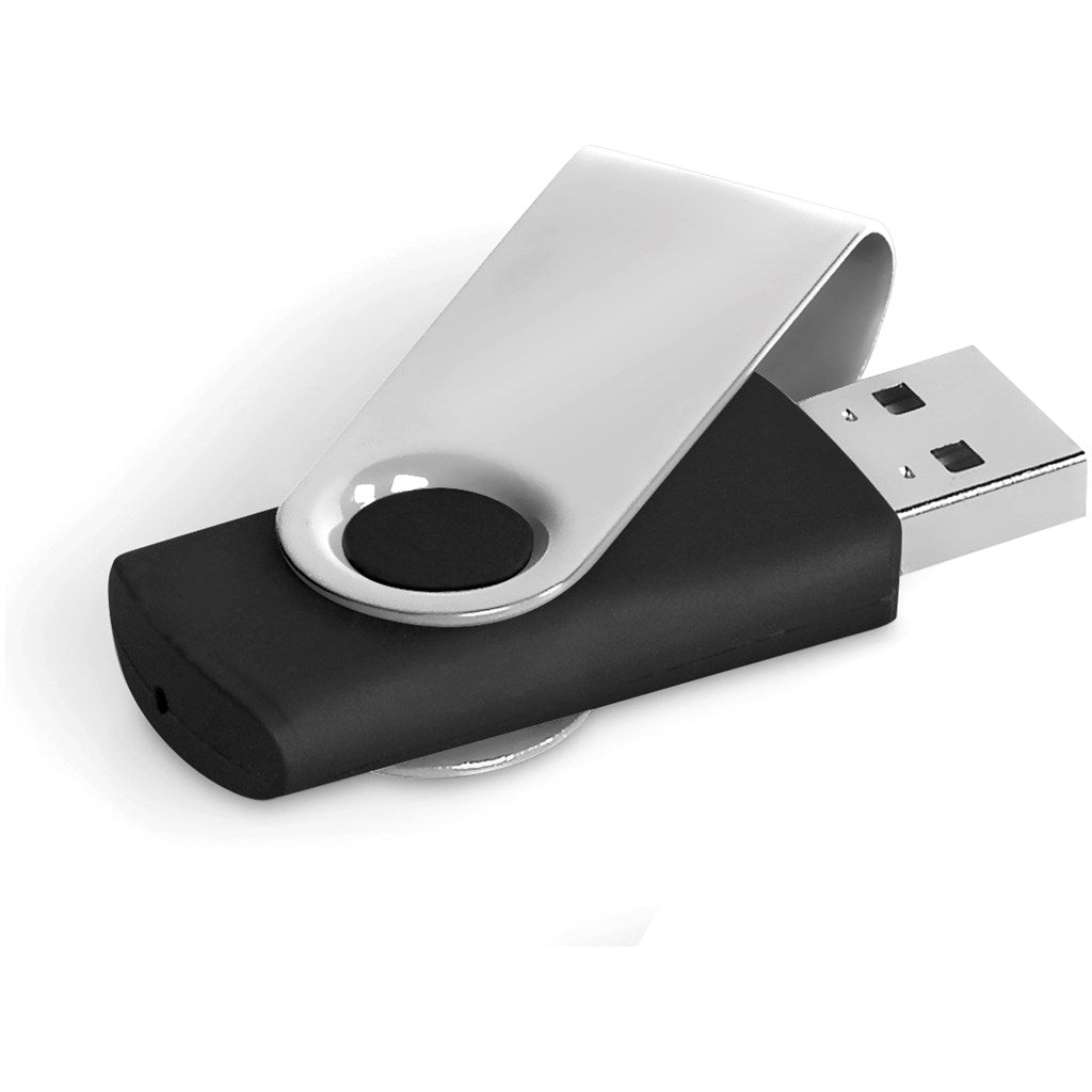 Axis Gyro Black Flash Drive - 4GB | Memory Sticks | Custom-Branded Promotional Gifts | Giftwrap Shop