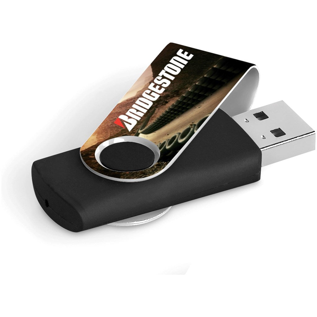 Axis Gyro Black Flash Drive - 4GB