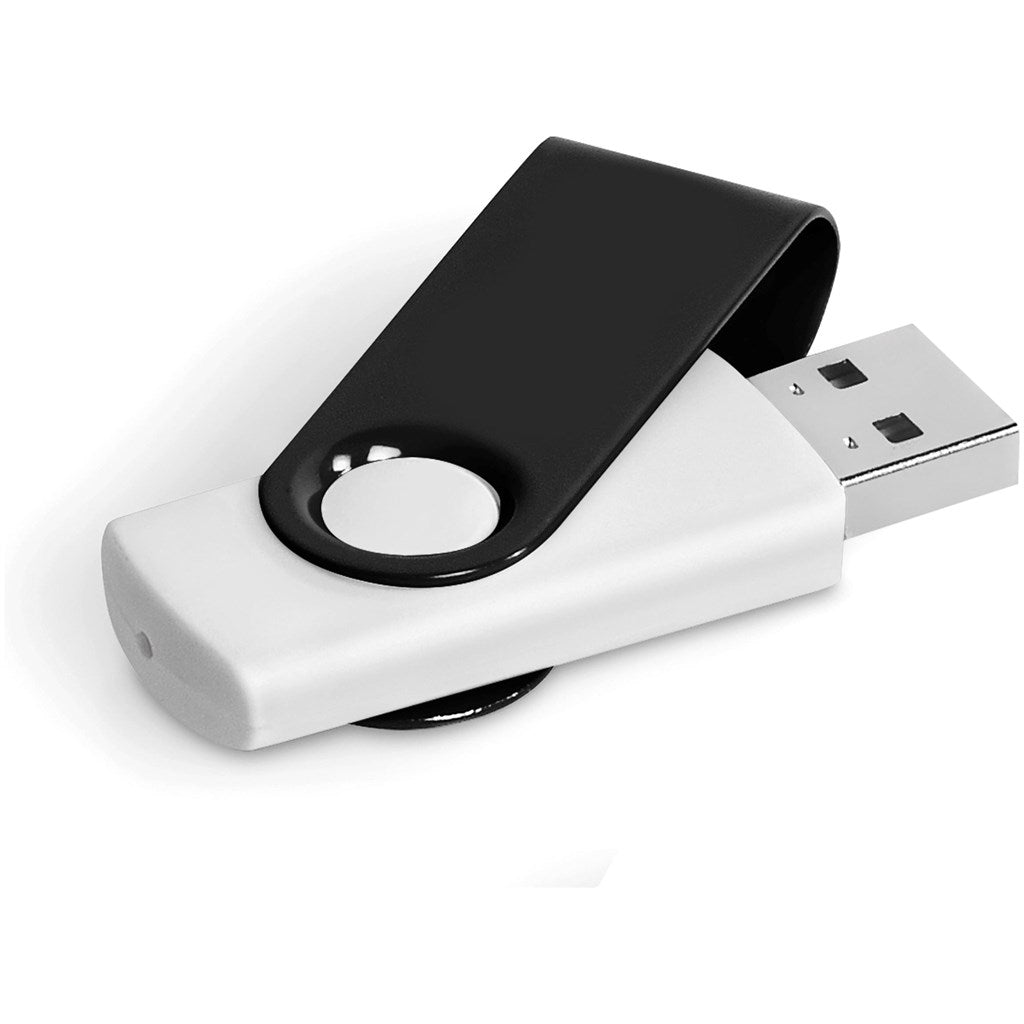 Axis Gyro White Flash Drive - 4GB