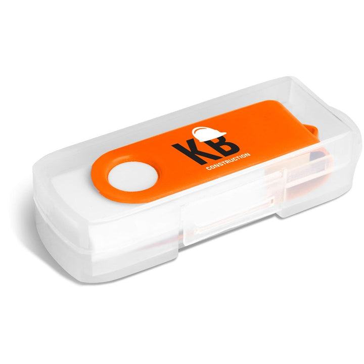 Axis Gyro White Flash Drive - 4GB