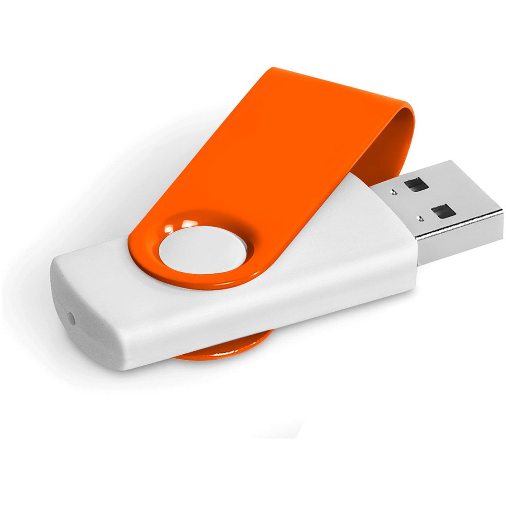 Axis Gyro White Flash Drive - 4GB