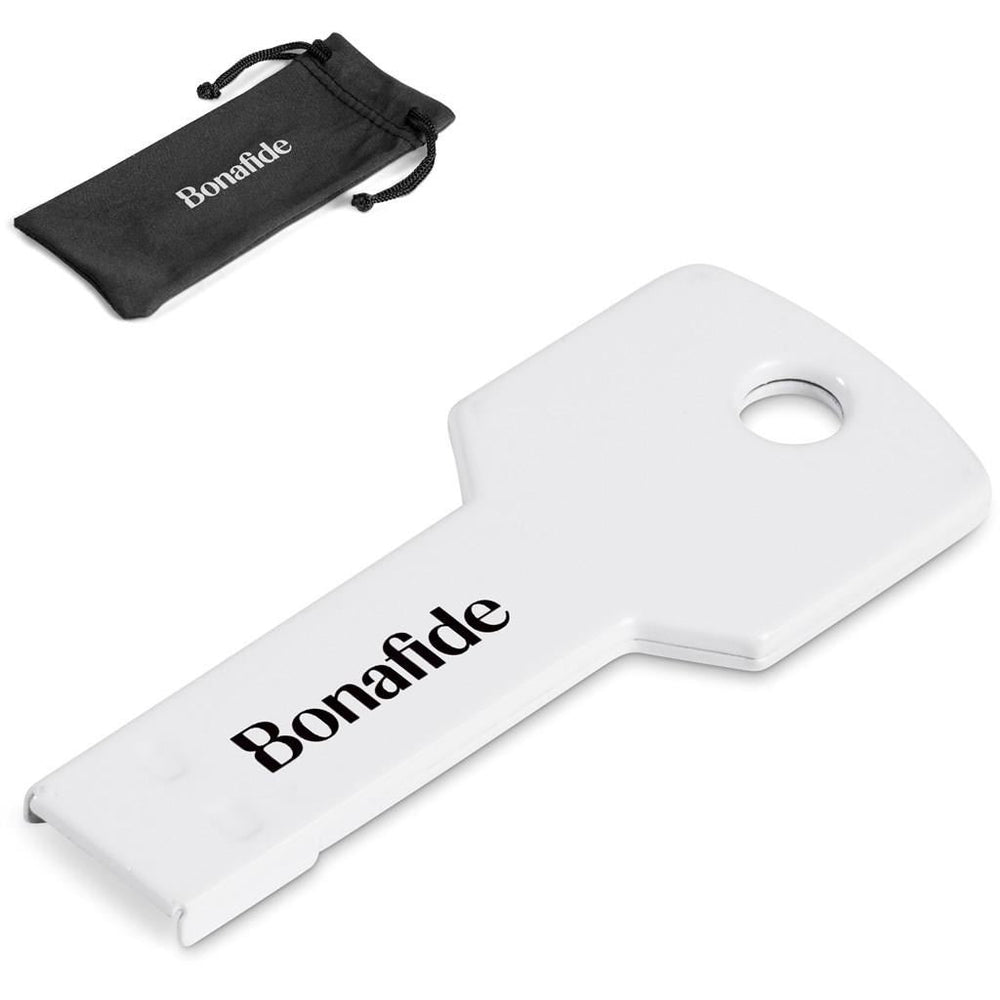 Keydata Flash Drive - 8Gb - Solid White | Memory Sticks | Custom-Branded Promotional Gifts | Giftwrap Shop