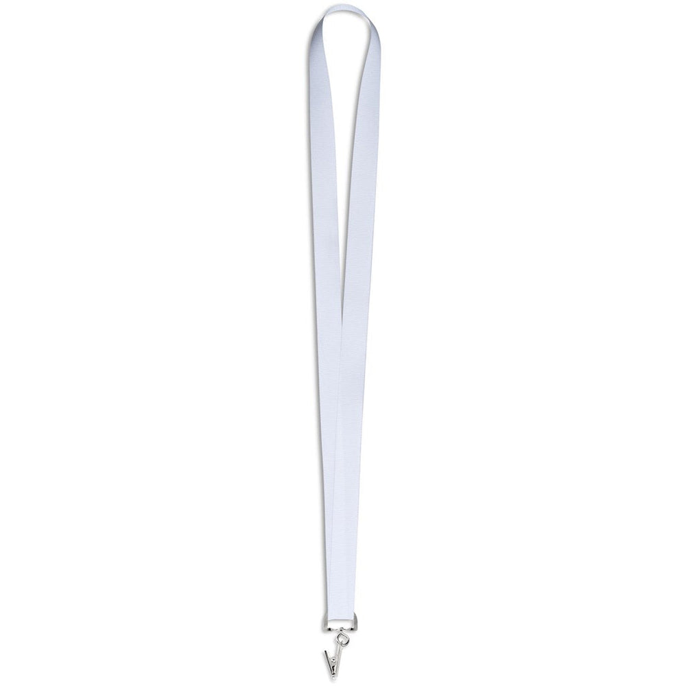 Crocodile Clip Double-Sided Sublimation Petersham Lanyard