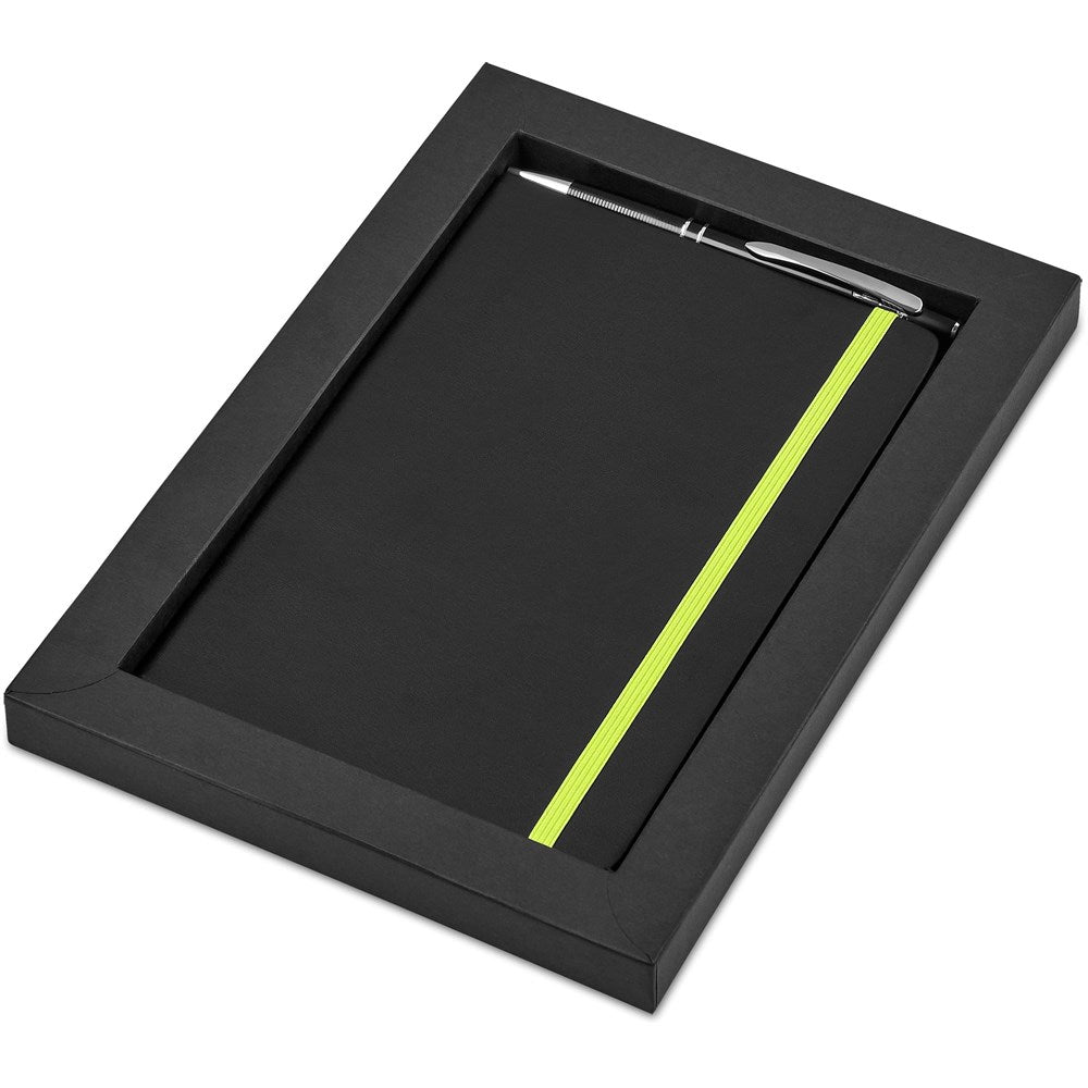 Carter Notebook & Pen Set - Lime