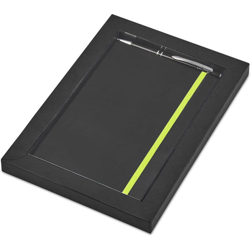 Carter Notebook & Pen Set - Lime