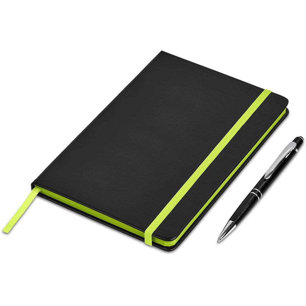 Carter Notebook & Pen Set - Lime