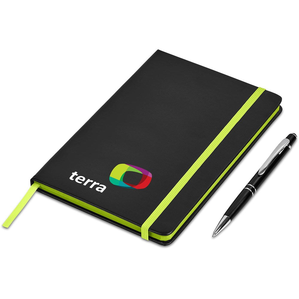 Carter Notebook & Pen Set - Lime