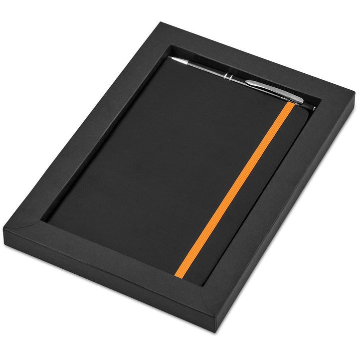 Carter Notebook & Pen Set - Orange