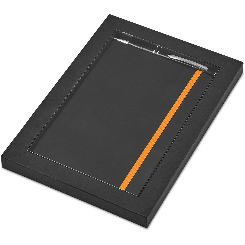 Carter Notebook & Pen Set - Orange