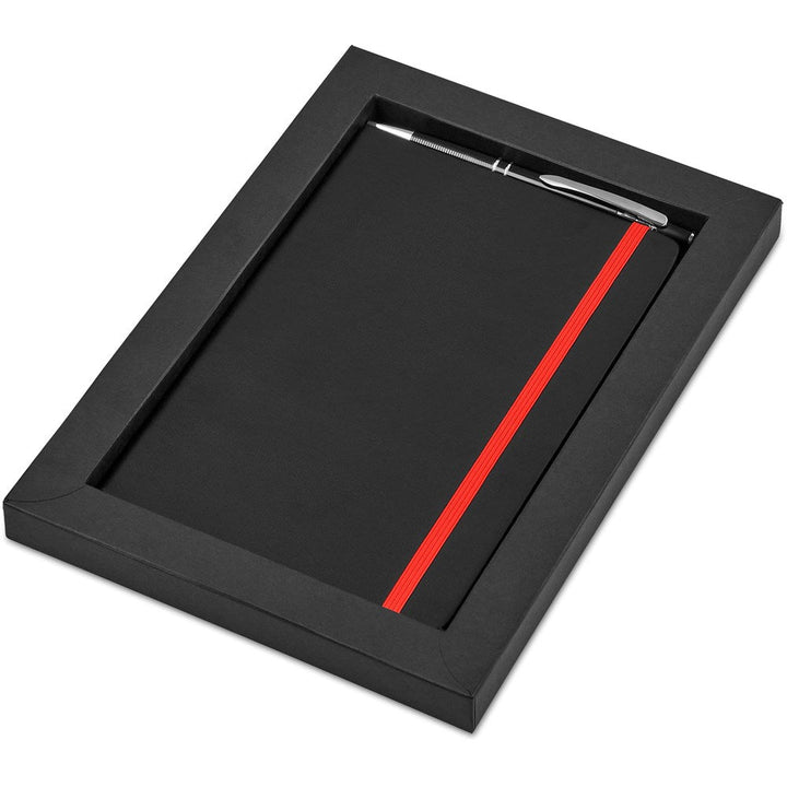 Carter Notebook & Pen Set - Red