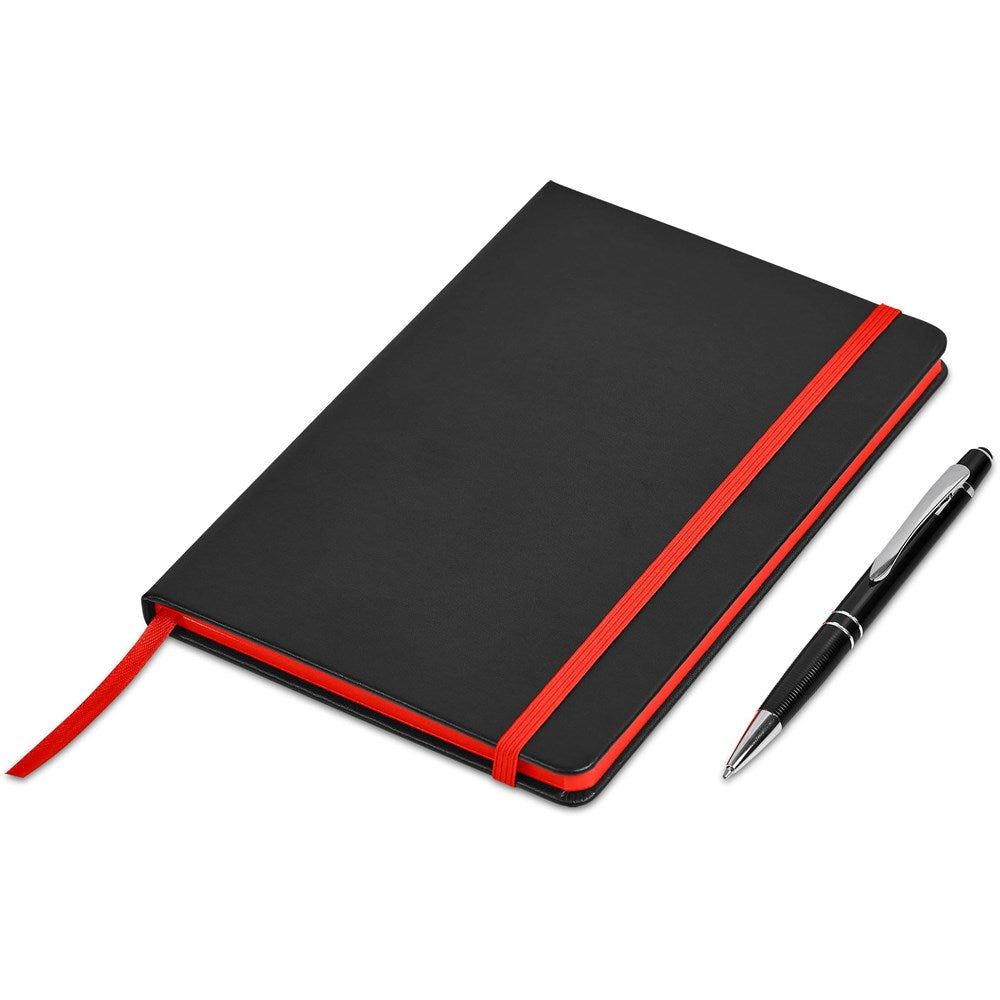 Carter Notebook & Pen Set - Red