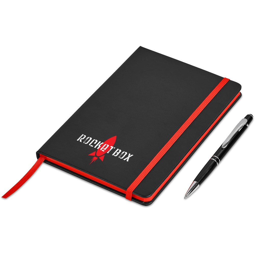 Carter Notebook & Pen Set - Red