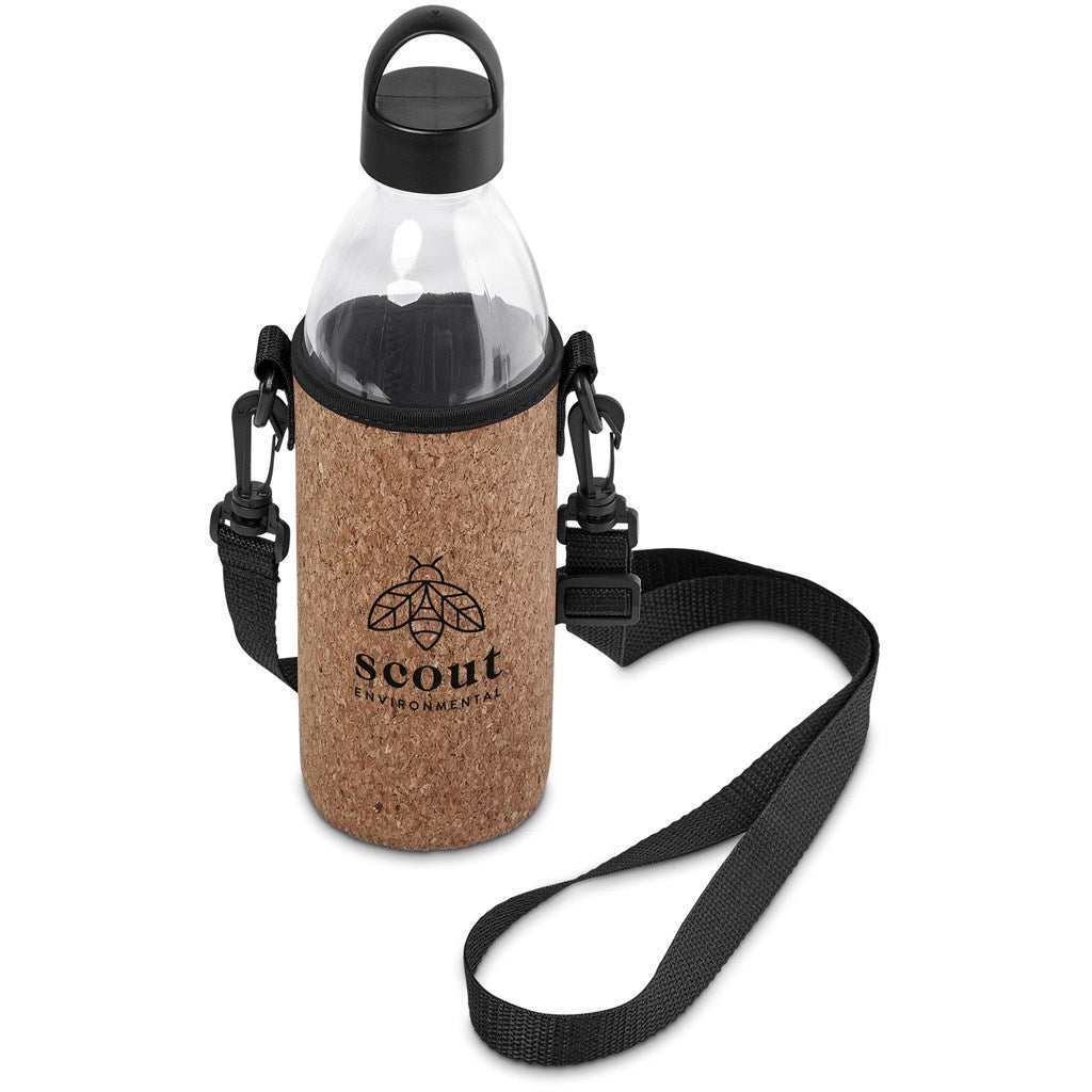 Kooshty Kork Hands-Free Glass Water Bottle – 850ml