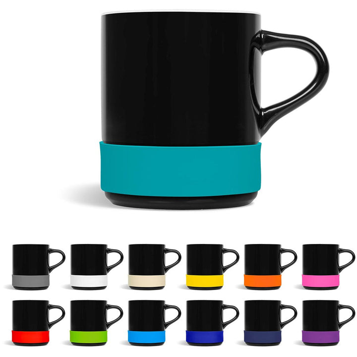 Kooshty Mixalot Black Mug - 320ml-Ceramic Mugs-Custom branded & personalised mugs-Giftwrap Shop