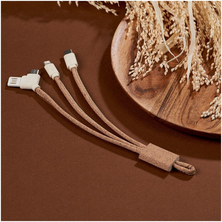 Okiyo Soshin Cork Tri-Cable | Giftwrap Shop