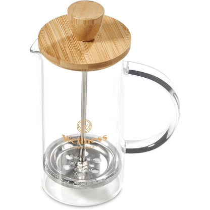 Okiyo Aibo Glass & Bamboo Coffee Set