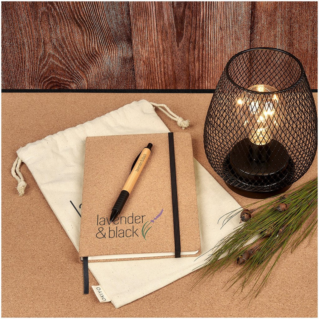 Okiyo Noto Cork & Bamboo Notebook & Pen Set