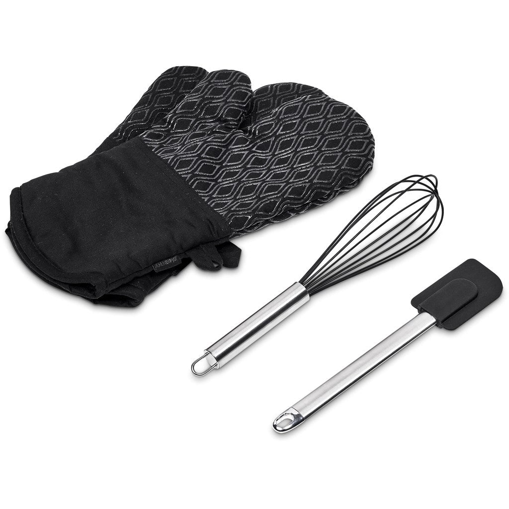 Serendipio Pastry Chef Baking Gift Set - Pair - Black-Home and Living Sets-Custom-brsndrd Gifts-Giftwrap Shop