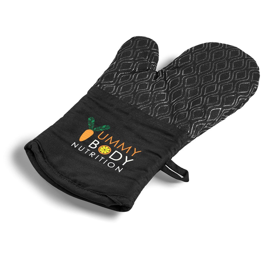 Serendipio Tanoreen Oven Glove Pair - Black | Home and Living | Custom branded & personalised corporate gifts | Gift Wrap Shop