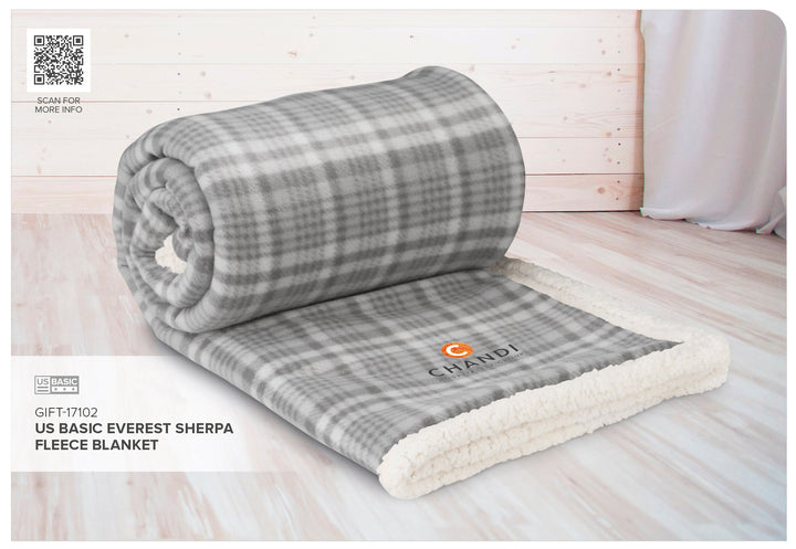 US Basic Everest Sherpa Fleece Blanket | Blankets | Custom branded & personalised corporate gifts | Gift Wrap Shop