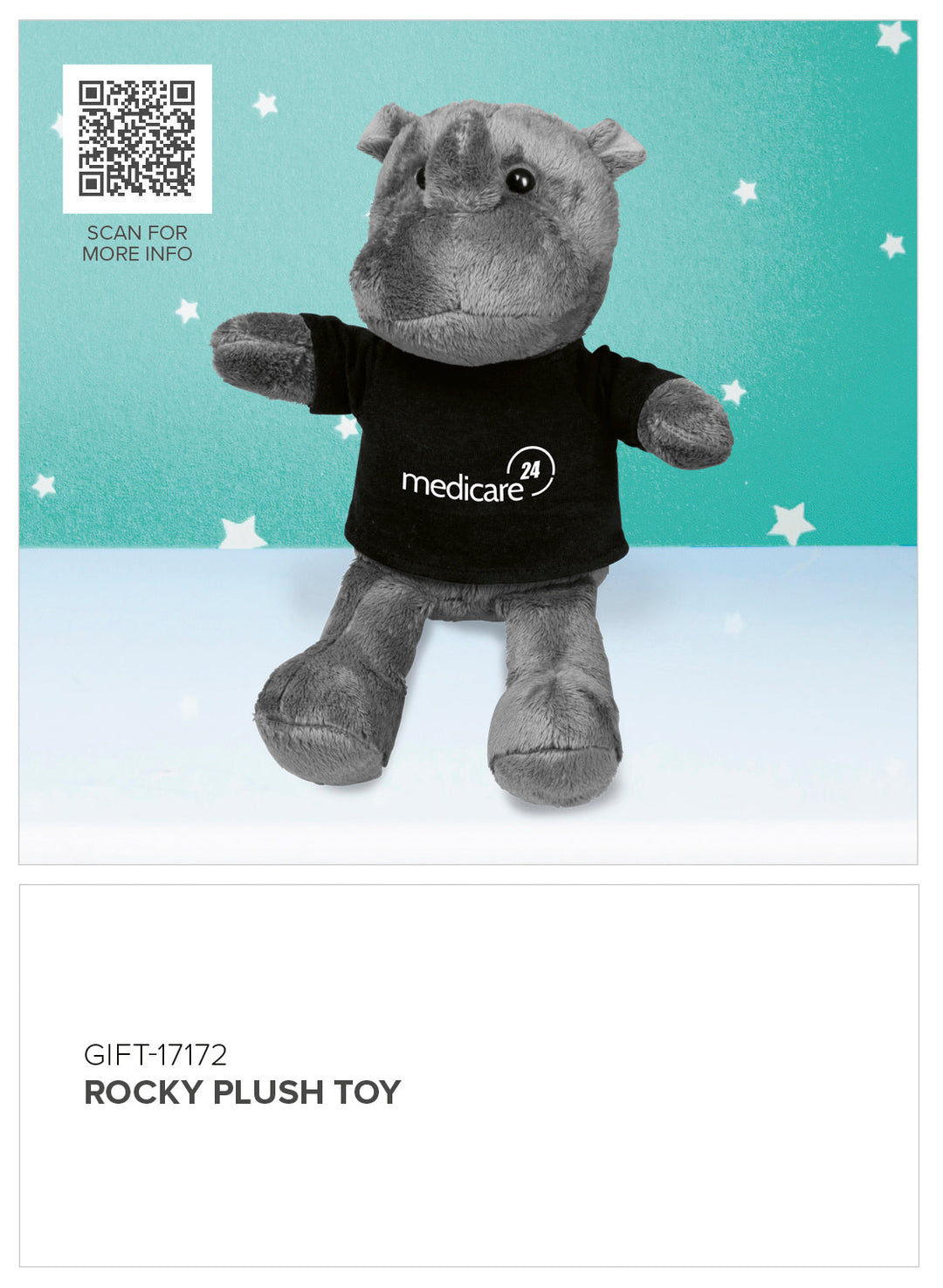 Rocky Plush Toy | Promotional Giveaways | Custom branded & personalised promotional gifts | Gift Wrap Shop