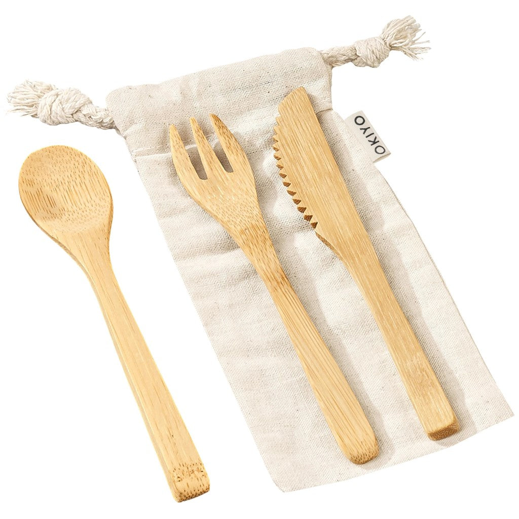 Okiyo Nakama Bamboo Cutlery Set-Eco-Friendly-Custom-brsndrd Gifts-Giftwrap Shop