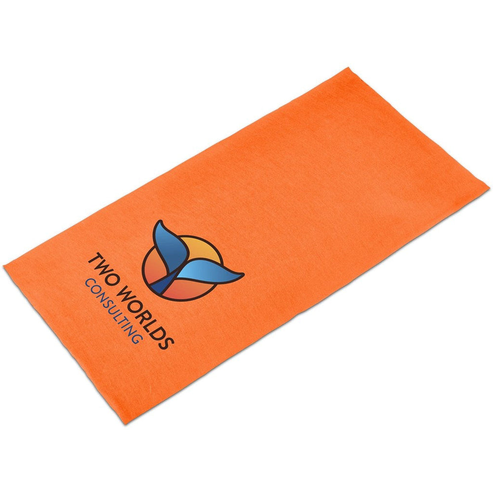 Adults Flexi Tubular Bandana - Orange-Multifunctional Headwear-Custom Branded Promotional Items-Just Brand