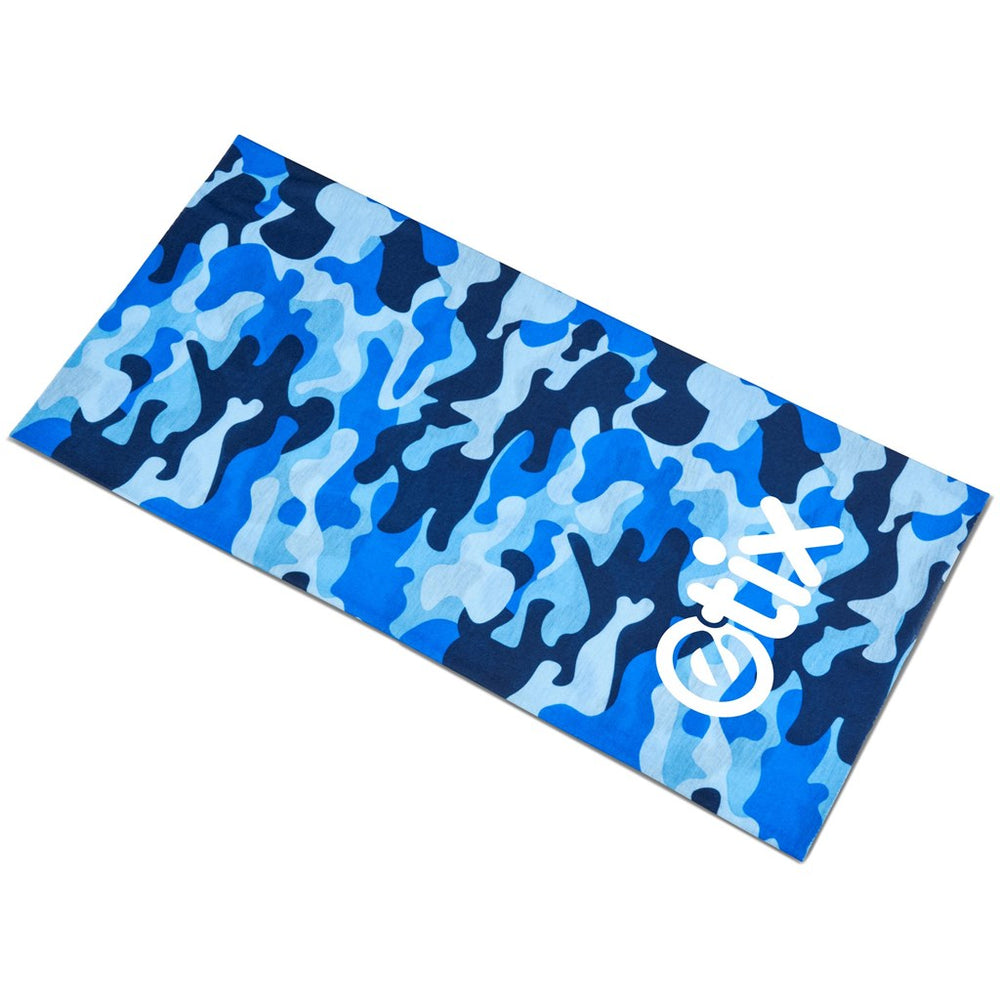 Kids Camo Flexi Tubular Bandana - Blue | Sports and Wellness | Custom-branded Kids Clothing | Giftwrap Shop