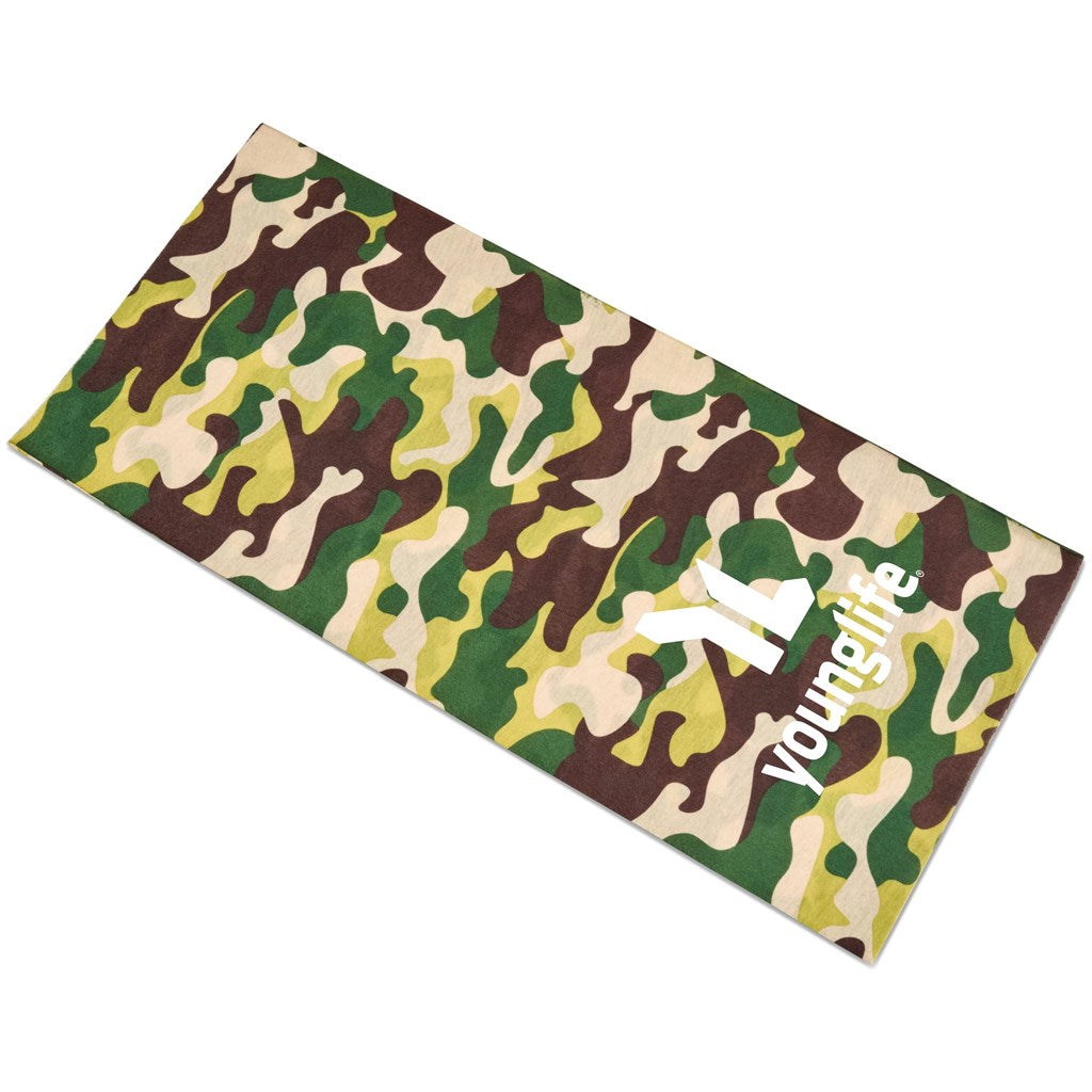 Kids Camo Flexi Tubular Bandana - Green | Sports and Wellness | Custom-branded Kids Clothing | Giftwrap Shop